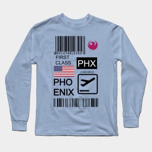 Phoenix United States travel ticket Long Sleeve T-Shirt